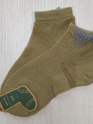 Шкарпетки кольору хакі | 6367259
