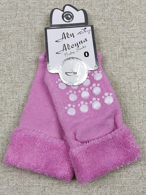 Шкарпетки махрові рожеві | 6367439