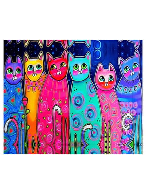 Алмазна мозаїка Art cats (40х50 см) на підрамнику | 6371032