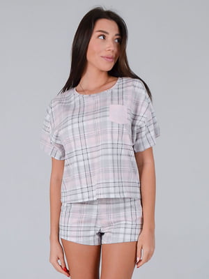 Комплект пижамный: футболка и шорты | 6374659