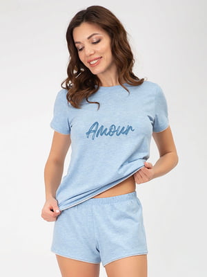 Комплект пижамный: футболка и шорты | 6375014
