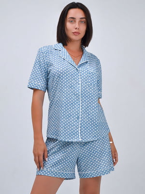 Комплект пижамный: рубашка и шорты | 6375122