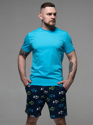 Комплект пижамный: футболка и шорты | 6375172