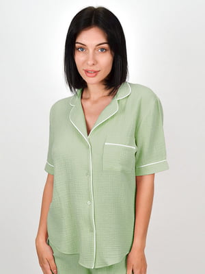 Блуза фісташкового кольору | 6375206