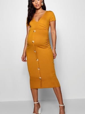 Сукня для вагітних жовта | 6375359