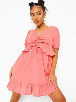 Платье А-силуэта розовое | 6375362