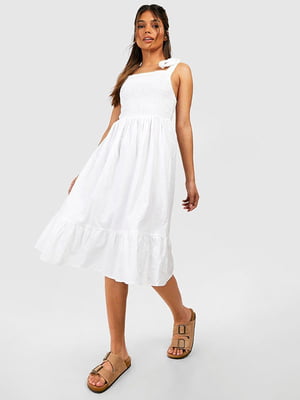 Платье А-силуэта белое | 6375512