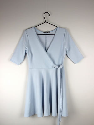 Платье А-силуэта голубое | 6375725