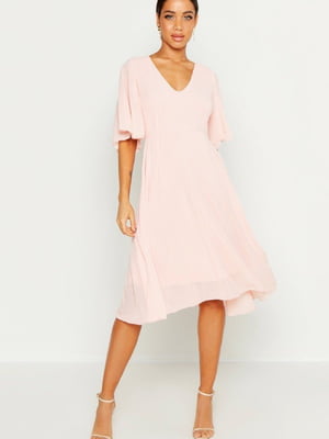Платье А-силуэта розовое | 6375745