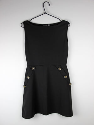 Сукня А-силуету чорна | 6375765