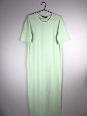Сукня-футболка світло-зелена | 6375832
