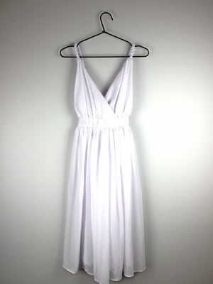 Платье А-силуэта белое | 6375865