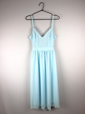 Платье А-силуэта голубое | 6375890