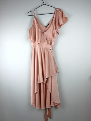 Платье А-силуэта розовое | 6375993