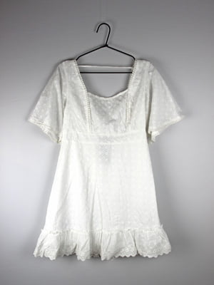 Платье А-силуэта белое | 6376092