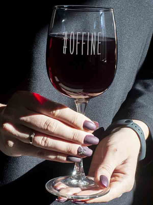 Бокал для вина "#offine" | 6376756