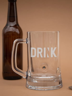 Кружка для пива с пулей "DRINK" | 6377595