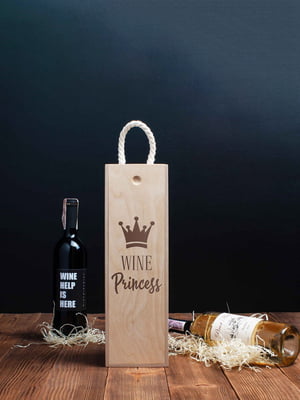 Коробка для вина на одну пляшку "Wine princess" | 6377844