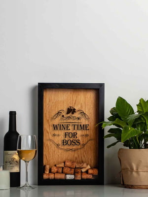 Скарбничка для винних пробок "Wine time for boss" | 6377873