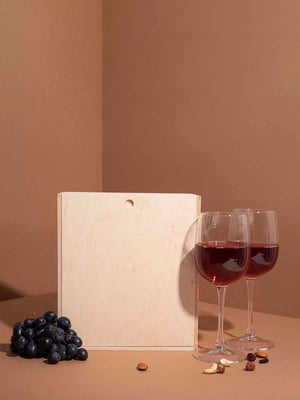 Подарочная коробка для двух бокалов вина | 6378045