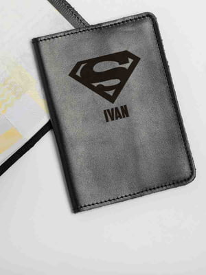 Обложка для паспорта "Супермен" персонализированный | 6378082