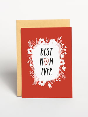 Открытка "Best mom ever" | 6378190