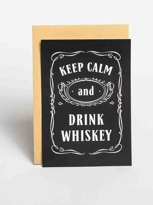 Листівка "Keep calm and drink whiskey" | 6378287