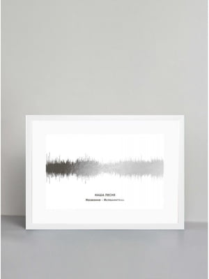 Постер "Картина голосом: наша песня" персонализированный А3 | 6378714