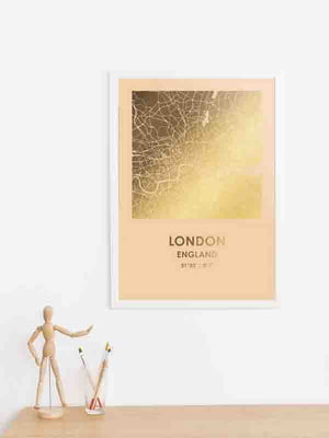 Постер "Лондон / London" фольгированный А3 | 6378778