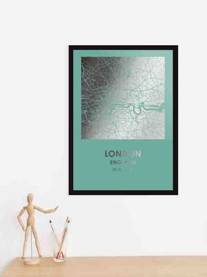 Постер "Лондон / London" фольгированный А3 | 6378781