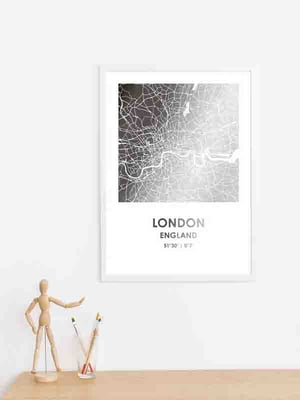 Постер "Лондон / London" фольгированный А3 | 6378782