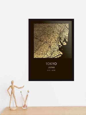 Постер "Токио / Tokyo" фольгированный А3 | 6378801