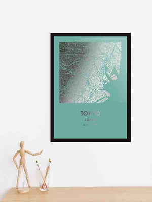 Постер "Токио / Tokyo" фольгированный А3 | 6378805