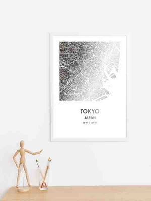 Постер "Токио / Tokyo" фольгированный А3 | 6378806