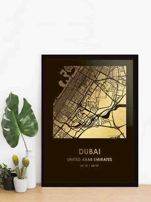 Постер "Дубай / Dubai" фольгированный А3 | 6378819