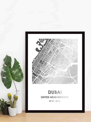 Постер "Дубай / Dubai" фольгированный А3 | 6378824