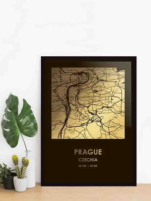 Постер "Прага / Prague" фольгированный А3 | 6378831
