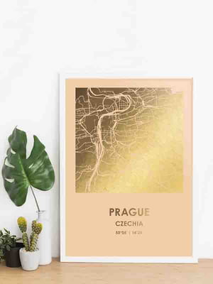 Постер "Прага / Prague" фольгированный А3 | 6378832