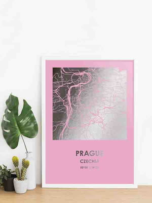 Постер "Прага / Prague" фольгированный А3 | 6378834