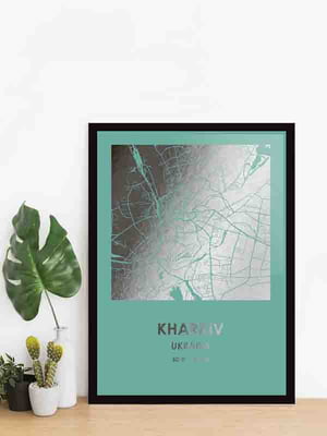 Постер "Харьков / Kharkiv" фольгированный А3 | 6378853