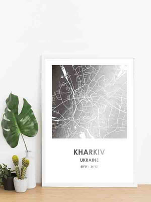 Постер "Харьков / Kharkiv" фольгированный А3 | 6378854