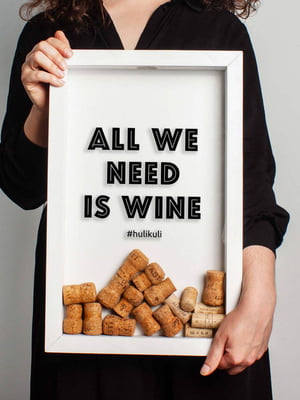 Рамка для винних пробок "All we need is wine" | 6378871
