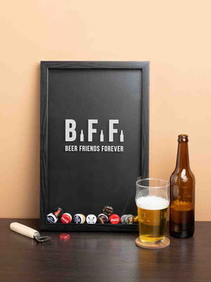 Рамка-копилка для пивных крышек "Beer Friends Forever" | 6379007