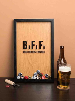 Рамка-скарбничка для пивних кришок "Beer Friends Forever" | 6379008