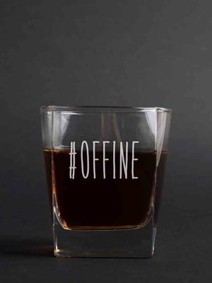 Стакан для виски "#offine" | 6379119