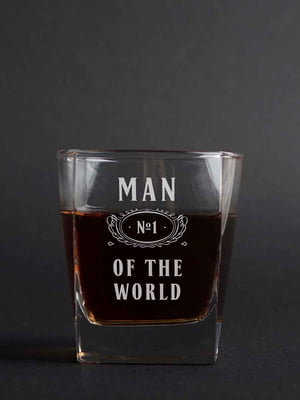 Стакан для виски "Man №1 of the world" | 6379458