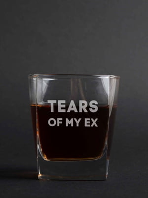 Стакан для виски "Tears of my ex" | 6379531