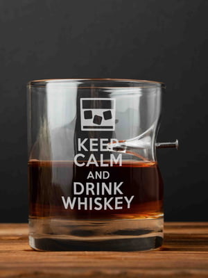 Склянка із цвяхом "Keep calm and drink whiskey" | 6379551