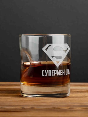 Склянка з кулею "Супермен UA" | 6379608