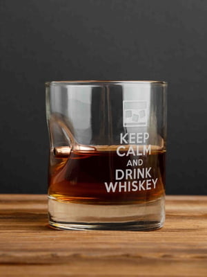 Стакан с пулей "Keep calm and drink whiskey" | 6379620